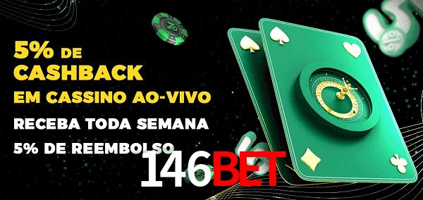 Promoções do cassino ao Vivo 146BET